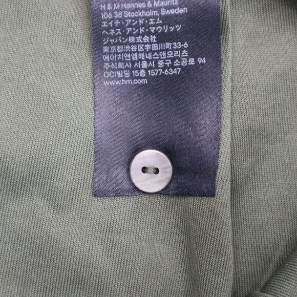 HM Skirt Womens 6 Green Animal Print A Line Layered Side Zipper Bottoms - Picture 4 of 16